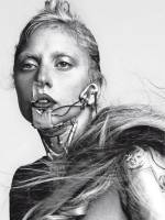 lady gaga topless with shirt off for vogue italy 4055 8