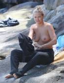 lara bingle topless for a tan on sydney beach 9586 2