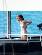 lily cole topless for bon voyage on a yacht in st barts 7711 2