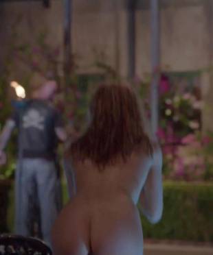 maggie grace nude ass bared for dip in pool on californication 5431 12
