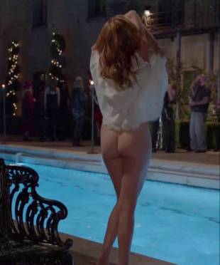 maggie grace nude ass bared for dip in pool on californication 5431 2