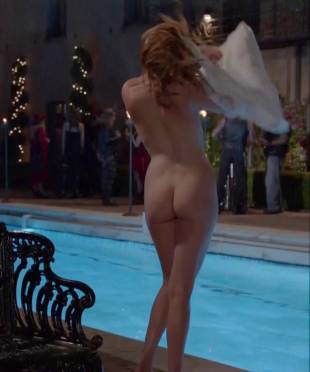 maggie grace nude ass bared for dip in pool on californication 5431 6
