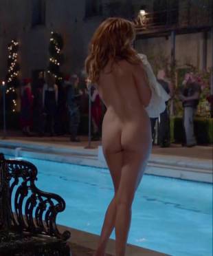 maggie grace nude ass bared for dip in pool on californication 5431 7