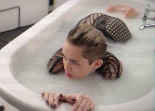 miley cyrus breasts bared behind scenes of adore you 5831 25