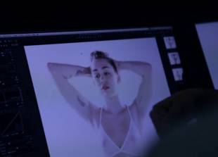miley cyrus breasts bared behind scenes of adore you 5831 8