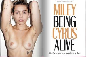 miley cyrus nude full frontal in candy magazine 7986 11