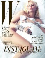 miley cyrus topless breasts behind scenes of w magazine 8200 1