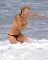 pamela anderson topless run at french beach 3604 1