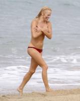 pamela anderson topless run at french beach 3604 11