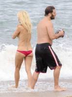 pamela anderson topless run at french beach 3604 12