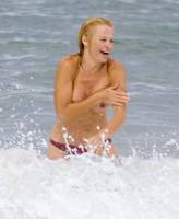 pamela anderson topless run at french beach 3604 4