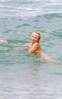 pamela anderson topless run at french beach 3604 6