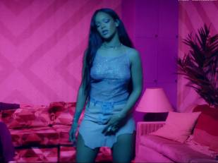 rihanna bare breasts star in work music video with drake 7062 11