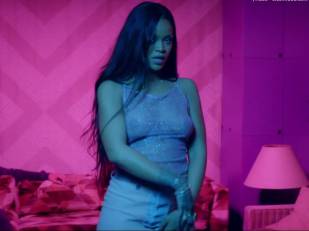 rihanna bare breasts star in work music video with drake 7062 13
