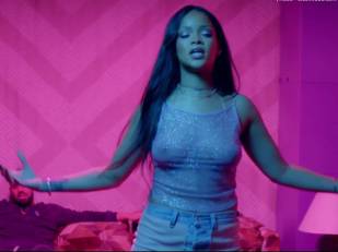 rihanna bare breasts star in work music video with drake 7062 15