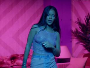 rihanna bare breasts star in work music video with drake 7062 20