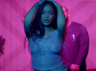 rihanna bare breasts star in work music video with drake 7062 6