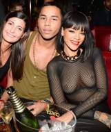 rihanna breasts in totally see through mesh top at paris party 4015 1