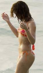 rihanna nipples come out for sun in wet bikini 7697 14