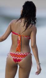 rihanna nipples come out for sun in wet bikini 7697 20