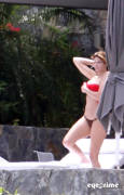 stephanie seymour topless sunbathing on holiday 2373 1