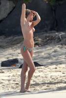 toni garrn topless cool at beach for photoshoot 4118 12