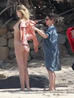 toni garrn topless cool at beach for photoshoot 4118 14