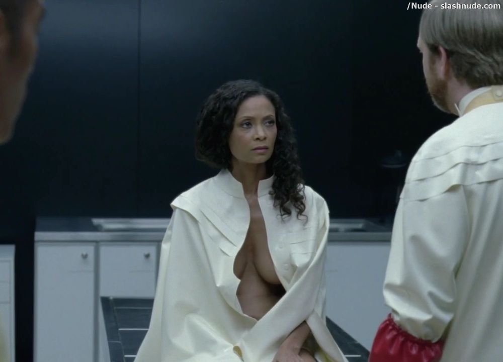 Thandie Newton Angela Sarafyan Nude On Westworld 24