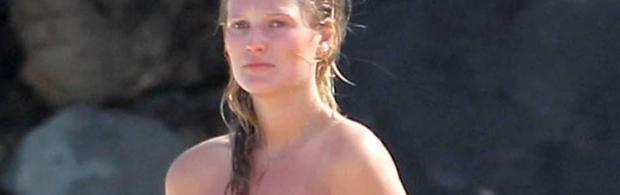 toni garrn topless cool at beach for photoshoot 4118